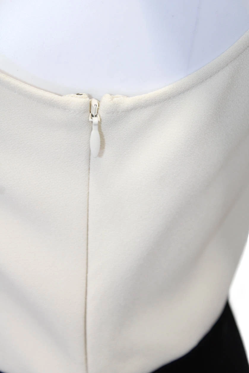 ACNE Studios abito donna senza maniche con zip nero bianco taglia 38