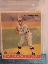 1933 Goudey Big League Chewing Gum - R319 Al Simmons #35