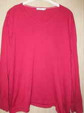 Cecil leichter Pullover Pulli Strick  Basic rot himbeerrot Gr. XXL V--Neck