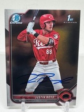2022 Bowman Draft Chrome 1st BDC-13 Justin Boyd SIGNED