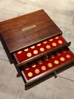 Our Royal Sovereigns - British Monarchs - Gold Plated 925 Silver Medal /Coin Set