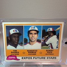 1981 Topps Expos Future Stars #479 TIM RAINES, Roberto Ramos, Bobby Pate (RC)