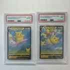 2021 Pokemon Celebrations Surfing Pikachu V 008 PSA 8+ Flying 006 PSA 9