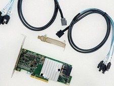 INSTRACK 9300-8I 12Gbps HBA IT Mode ZFS FreeNAS unRAID 2 SFF-8643 SATA Cable zc
