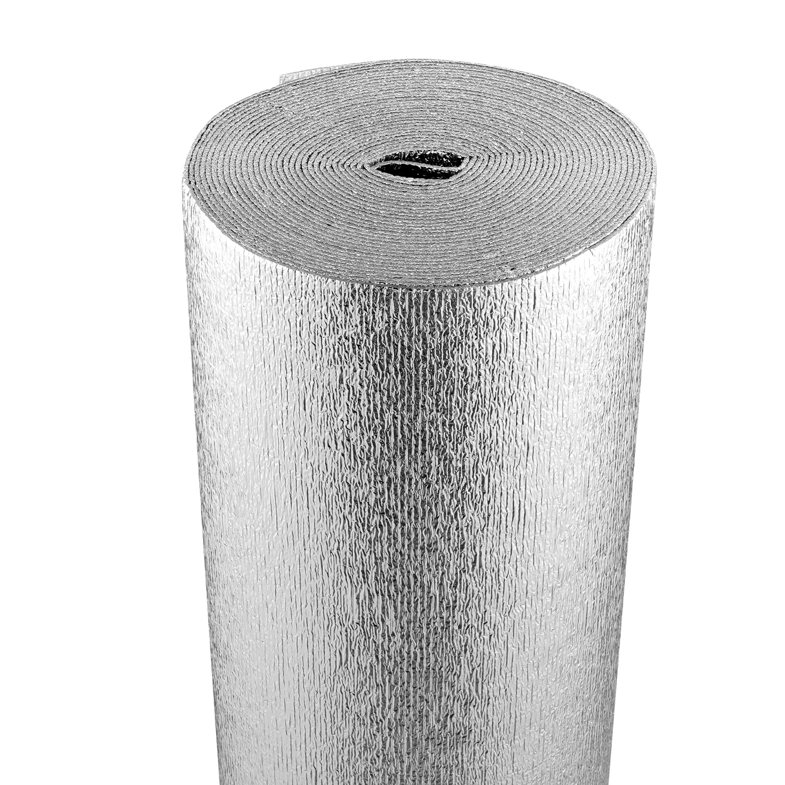 Isolant thermique double réfléchissant aluminium rouleau mousse barrière radiante toiture