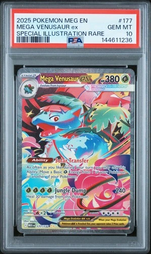2025 POKEMON MEG EN-MEGA EVOLUTION #177 MEGA VENUSAUR EX PSA 10