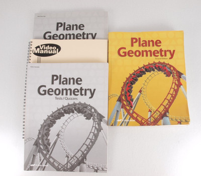 Abeka Plane Geometry 2nd Ed. Student Text Tests Quiz Video Manual