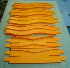Vintage 1969 & 70 Hot Wheels 6506 Orange Dual Lane S and X Tracks  Redline Era