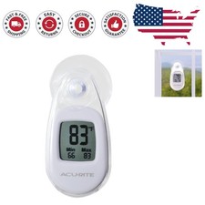 High Accuracy Suction Cup Thermometer with LCD Display for Indoor & Outdoor Use
