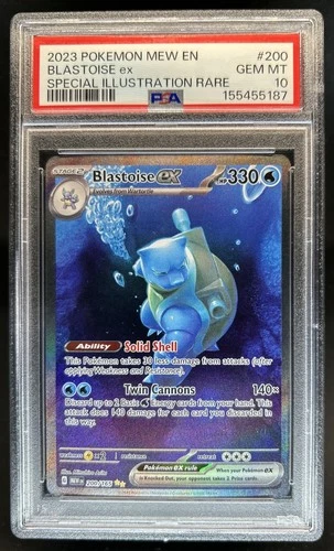 2023 Pokemon SV 151 Blastoise ex Special Illustration Rare #200/165 PSA 10