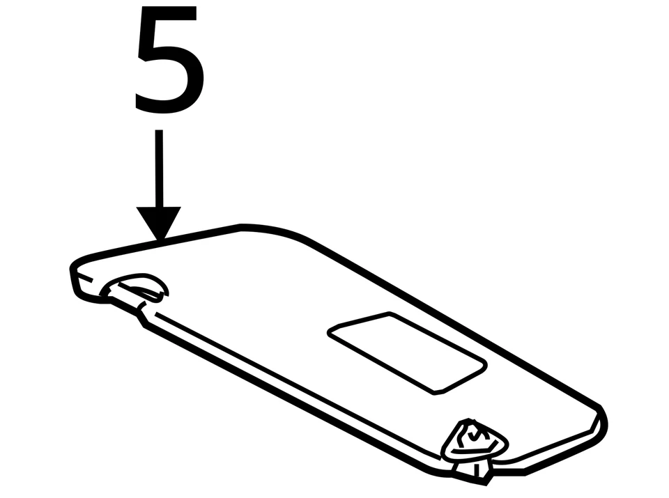 Espejo parasol izquierdo gris DSIQC Toyota Sienna 2011-2014 parasol conductor Foto 4 de 4