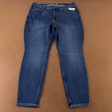 Old Navy Women's 18 Short Dark Wash High-Waisted Rockstar Super-Skinny Jeans NWT