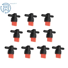 (10) 1/4" Straight In-Line Gas Fuel Shut-off / Cut-off Valves Petcock Mower