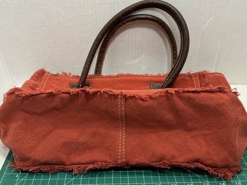 Myra Upcycled Canvas & Leather "LE CAFE DE LA PLACE PROVENCE" Tote Handbag - Picture 8 of 14