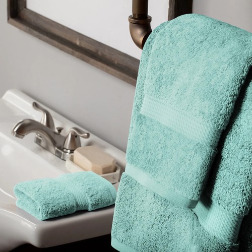 Juego de 3 toallas gruesas de algodón egipcio, toallas de baño suaves y absorbentes para rostro, mano - Imagen 54 de 203