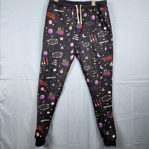 It's Just A Bunch Of Hocus Pocus Jogger T-Shirt Pajama Lounge Sleep Set Sz Large - Picture 7 of 16