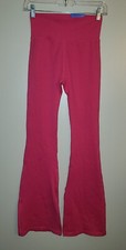 NEW WOMENS PINK JOYLAB RIBBED FLARE LEGGINGS SIZE S