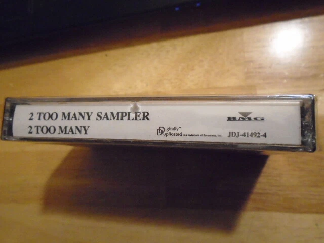 SEALED RARE PROMO 2 Too Many CASSETTE TAPE sampler r&b hip hop Chillin' JIVE '92 - Image 2 of 2