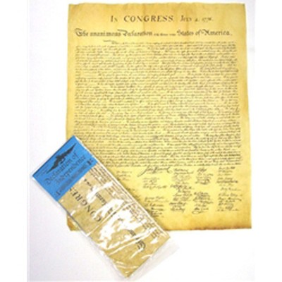 Declaration Of Independence Historic Document on Parchment Read ...