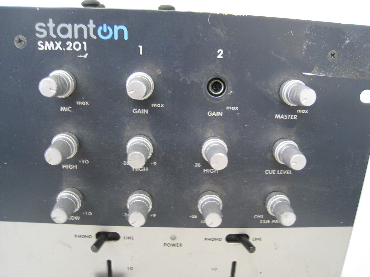Stanton Smx-201 Professional Preamp DJ Mixer as Is U54978 Stanton Smx-201 Professional Preamp DJ Mixer as Is U54978
