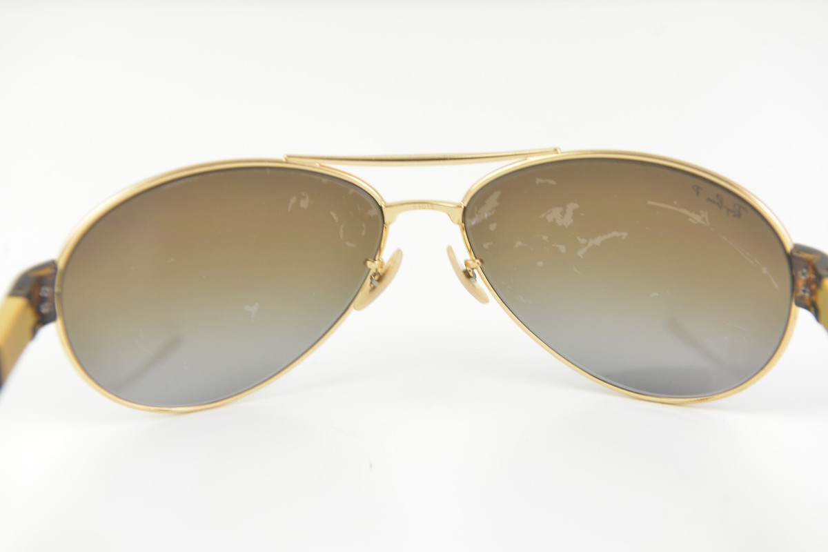 RAY-BAN aviator sunglasses RB 3509 001/1 63-15 135 3P Brown  display picture 2
