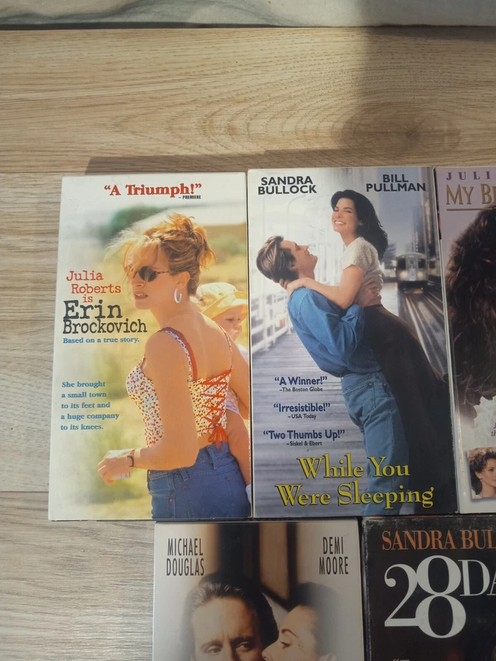 11x VHS Drama Romance Julia Roberts Sandra Bullock Thriller Double Jeopardy Foto 4 de 4