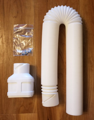 Expandable 25-55  Flex Drain Downspout Extension Rain Pipe Spout Flexible