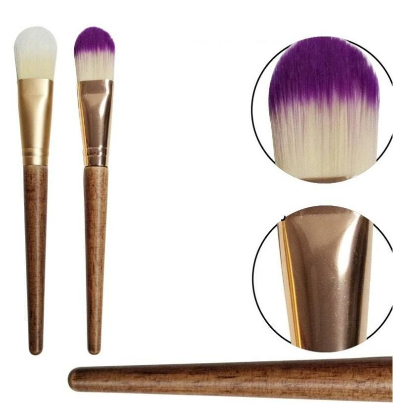 Customize Your Logo-Face pack Brush Wood Handle Fibre Bristle Makeup Tool - Image 4 of 4