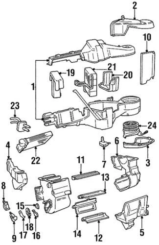 Actuador de entrada de aire HVAC genuino Mopar 1996-2000 Chrysler Town & Coutry 4734058AB Foto 4 de 4