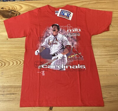 Vintage Saint Louis Cardinals Mark Mcgwire Graphic Shirt NWT Size Medium MLB