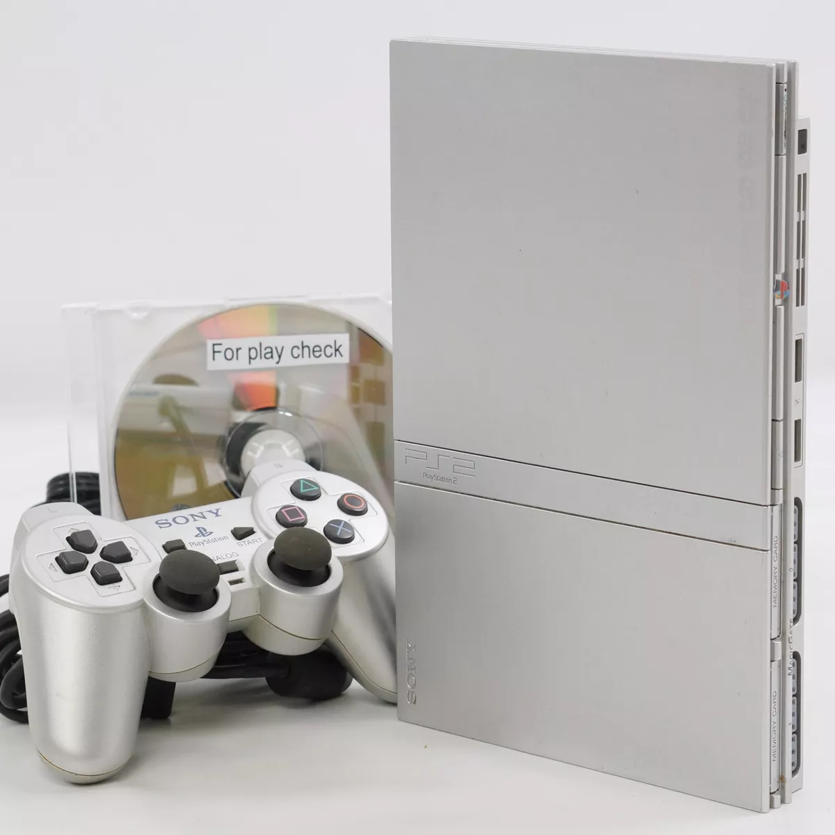 Used Sony Playstation 2 PS2 Slim Silver Console 