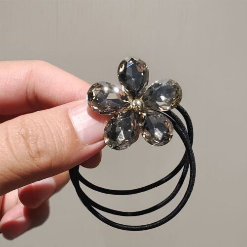 Luxury Ponytail Hair Ties - Elastic Crystal Rubber Band Women Hair Accessory 1pc - Picture 13 of 17