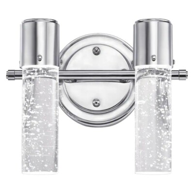 Westinghouse 6307700 Cava 15-Watt Chrome Integrated LED Wall Mount Bath Light