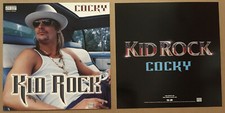 KID ROCK Rare 2001 Rare DOUBLE SIDED PROMO POSTER FLAT for Cocky CD MINT  12x12