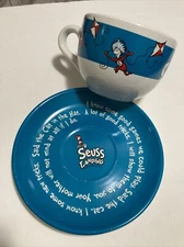 SEUSS LANDING (M Ware) Dr Seuss’ Cat In The Hat Oversize Mug and Saucer/Plate