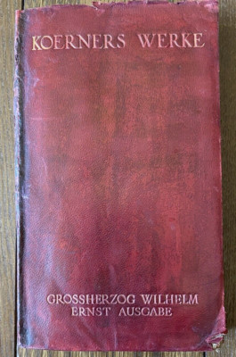 Koerners Werke Insel-Verlag 1906 Wilhelm Ernst Edition German Poetry Vintage