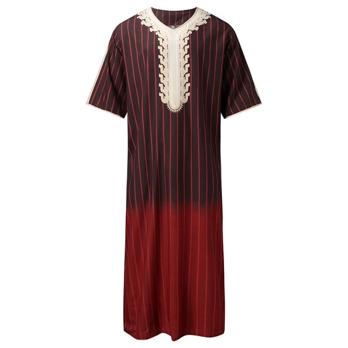 Mens Robe Muslim Clothing Saudi Arab Jubba Kaftan,Dishdash,Thobe,Long-Sleeve - Picture 23 of 36