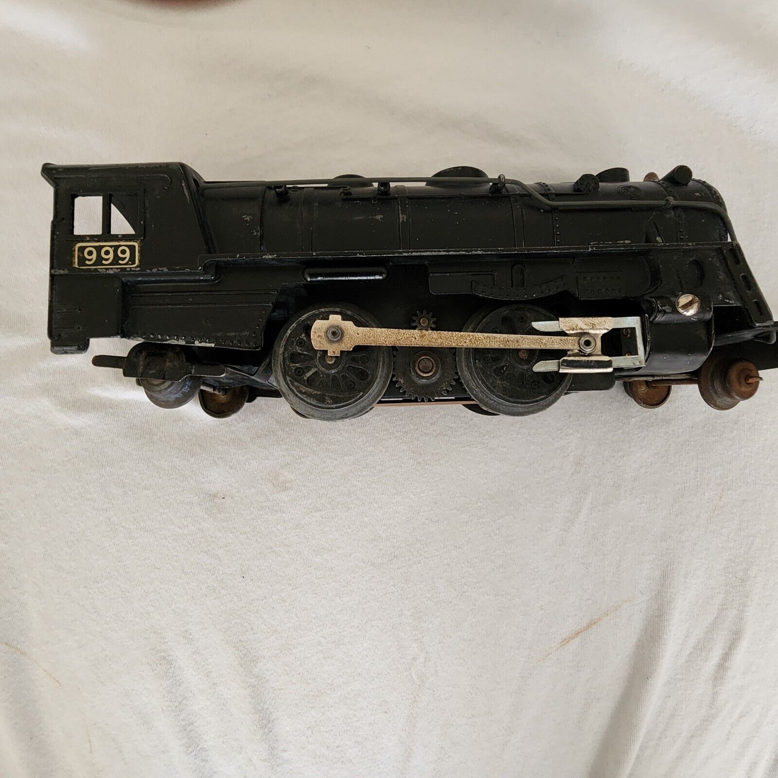 Vintage railroad 1940' - 1950's Marx 999 Diecast Locomotive. Untested