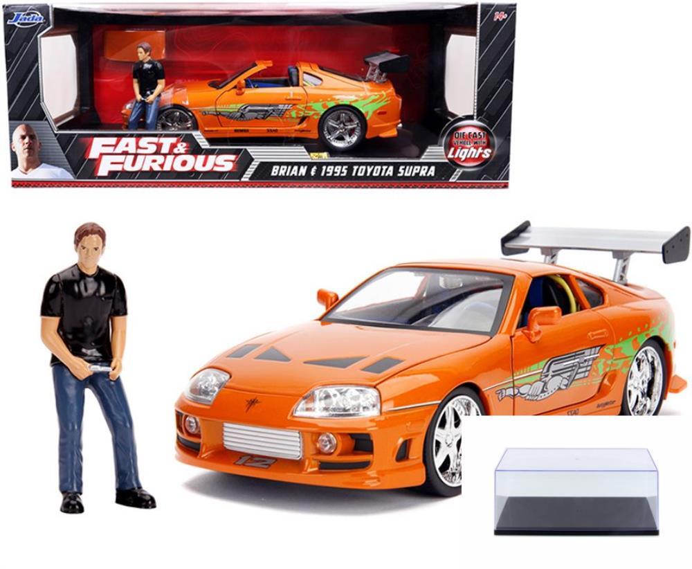 1995 Toyota Supra ブラック ミニカー未開封品 Jada 1:24 Fast & Furious 1995 Toyota Supra Black Diecast