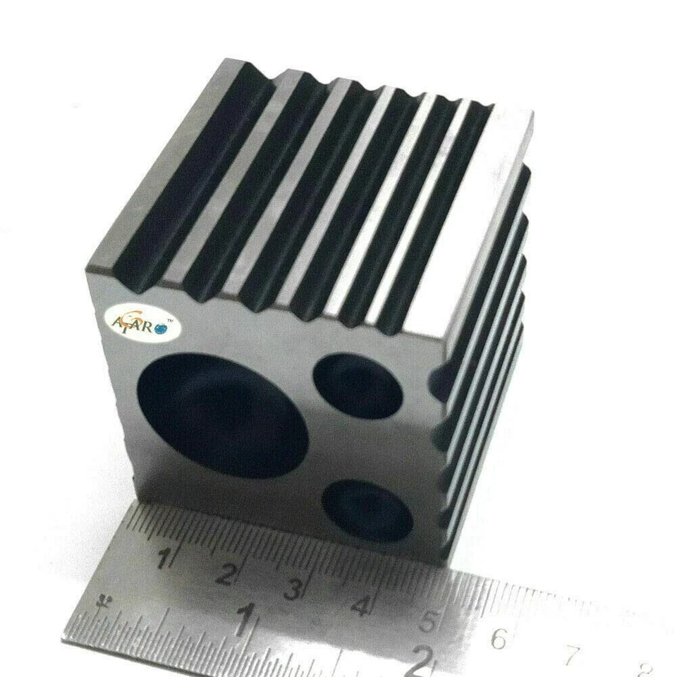 Steel Dapping Block Groove Line Jewelry Tool Metal Forming Swage Block - Image 4 of 4