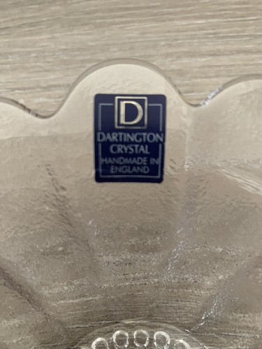 Dartington Crystal Early 1980’s Sunflower Crystal Bowl Vintage wedding gift idea - Picture 3 of 3