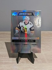 2021-22 UD Credentials Jonas Rondbjerg Debut Ticket Access 644/999 Goldenknights
