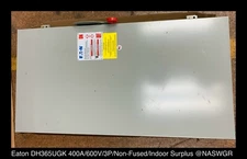 Eaton DH365UGK Heavy Duty Safety Switch - 400A/600V/3P/N1 - Unused/Warranty