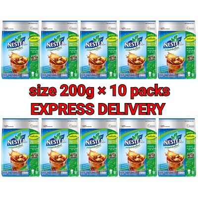10X 200g NESTEA Unsweetened Original ThAI ENGLISH 100% Tea Instant Easy to Brew