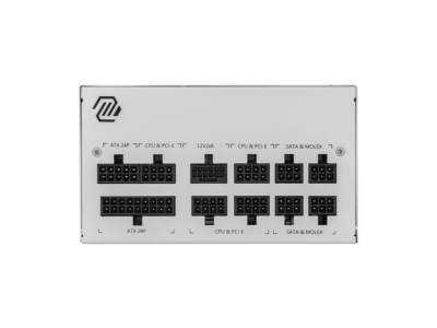 MSI MAG A850GL PCIE5 White, Fully-Modular, 80 Plus Gold, 850W