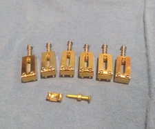 GOTOH Gold Saddles for TELE, STRAT 54mm string spacing w/ String Tree