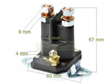 Solenoid Switch 3 Pole 12V Lawn Tractor Ride On Mower MTD Stiga AL-KO Toro Mu...