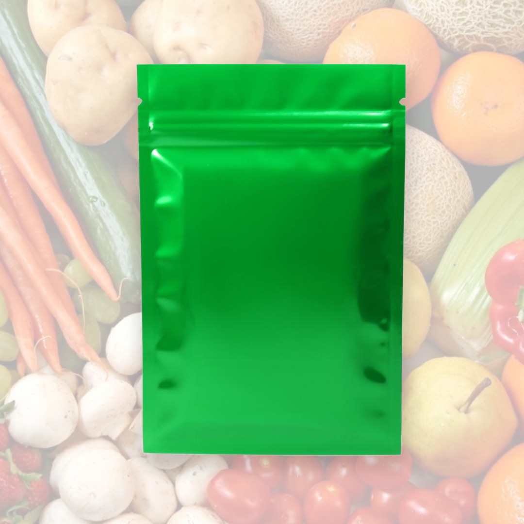 Glossy Green Mylar Food Grade Storage Bags with Zip Seal for Meal Prep & Snack eBay