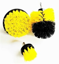 3 Drill Powered Cleaning Brush Set Power Scrubber Carpet Sink Shower Tile Grout