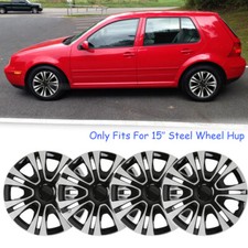 15 Set Of 4 Hubcaps Wheel Cover Hub Caps Fits R15 Steel Wheel Rims For Vw Golf 15 Set Of 4 Hubcaps Wheel Cover Hub Caps Fits R15 Steel Wheel Rims For Vw Golf